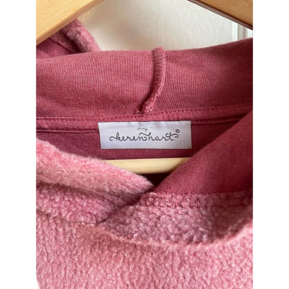 Keren Hart Two-Toned Pink Soft Fleece Hoodie Women’s Large - Picture 2 of 5